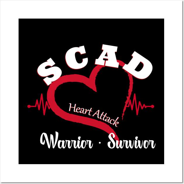 SCAD Heartbeat Heart Warrior Survivor Wall Art by WordDesign